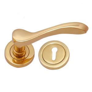 "Zippora" Brass Handle with Rose 